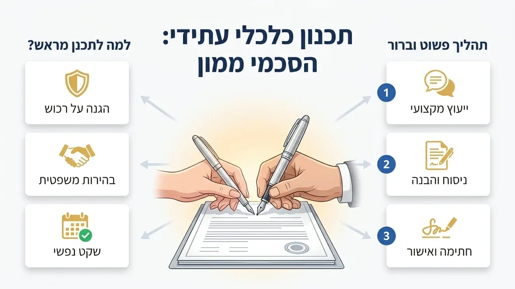 חתימה על הסכם ממון ותכנון כלכלי מראש
