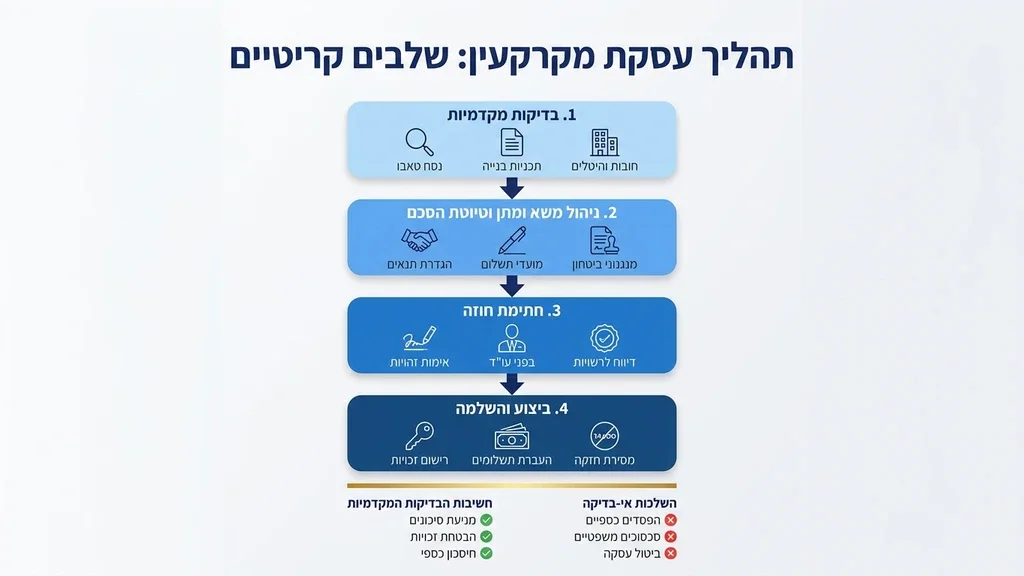לחיצת ידיים במעמד חתימה על חוזה מקרקעין במשרד עורכי דין