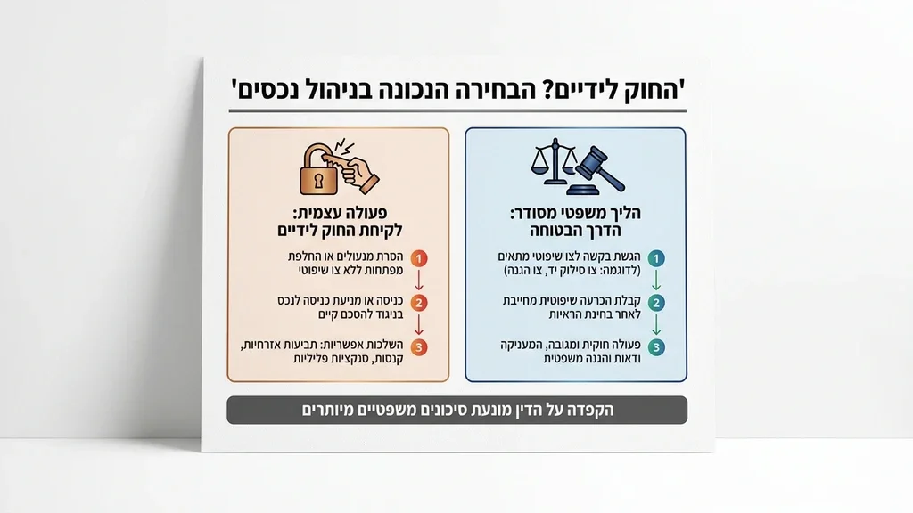מפתחות דירה ומנעול מונחים על שולחן